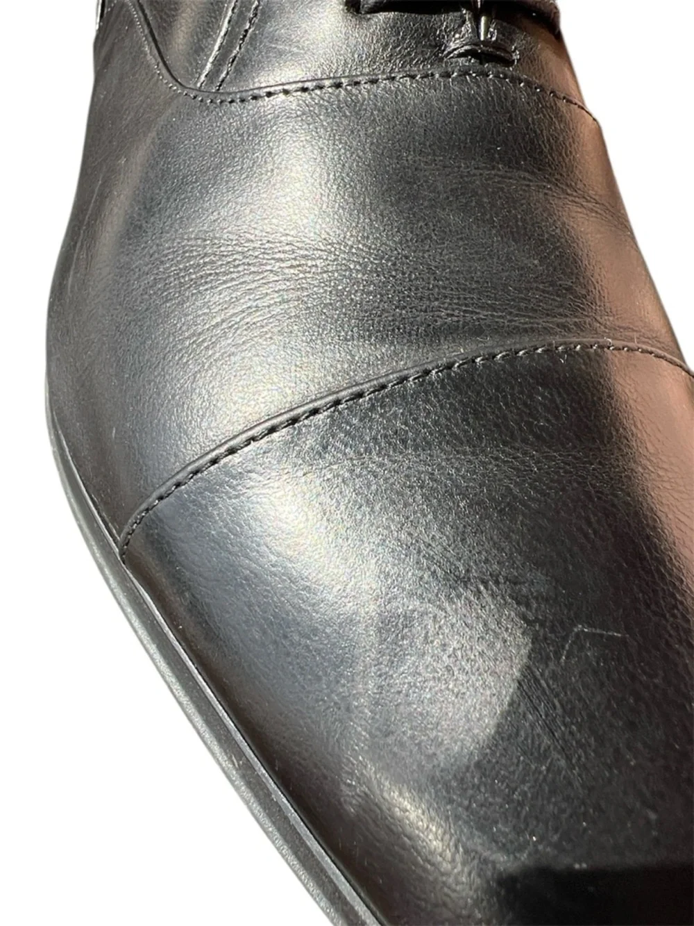 Aldo Men’s Black Oxford Lace up Dress Shoes pointed toe Size 10.5